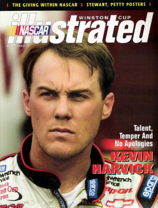 NASCAR ILLUSTRATED MAGAZINE 2002 JULY - STEWART/PETTY POSTERS, KEVIN HARVICK